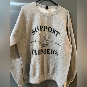 Gildan “support your local farmers” crewneck